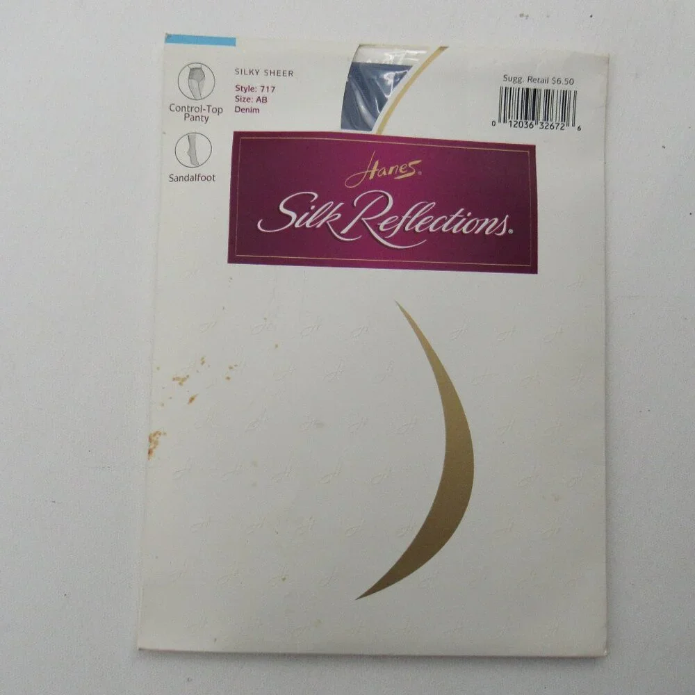 Hanes Silk Reflections Sheer Collection / Shimmer Control Top Pantyhose 4 Pair
